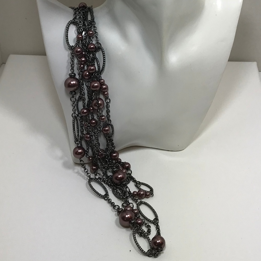 30" with 3" extender Gun Metal Chain Necklace